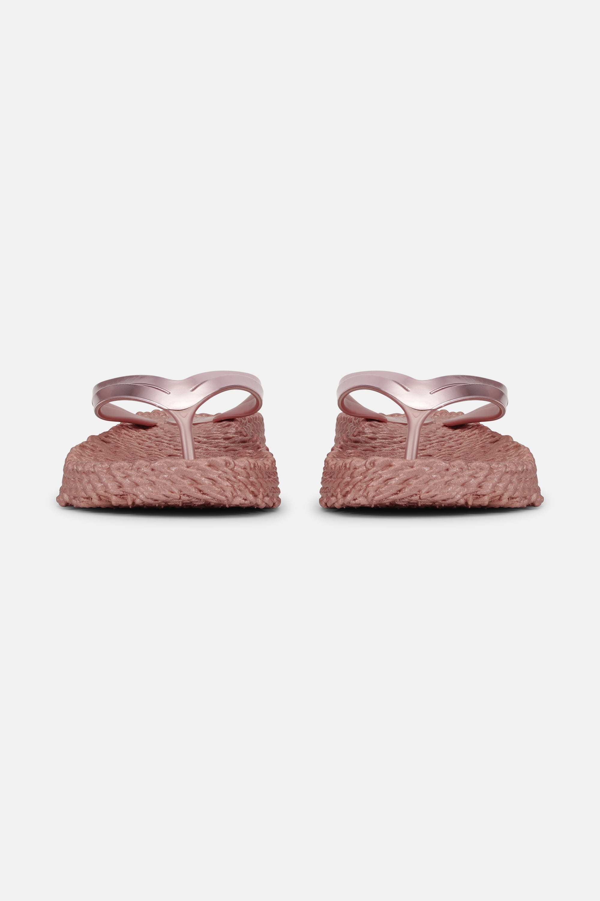 Plateau Flip-Flops Metallic - Rose Gold